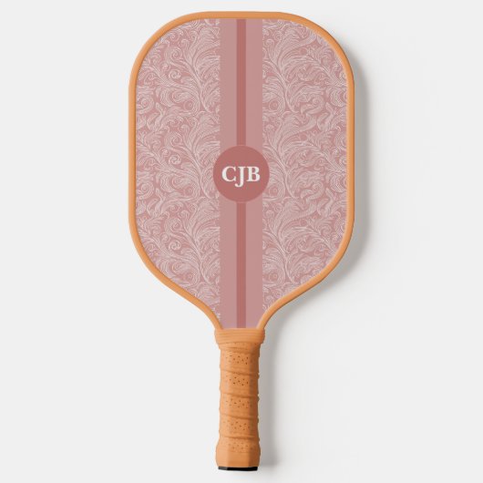 Gepersonaliseerde Abstracte Blush Pink Pickleball Paddle (Achterkant)