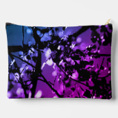Gepersonaliseerde Abstracte Botanische Blauw/Paars Etui (Achterkant)
