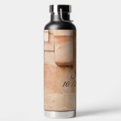 Gepersonaliseerde Abstracte bruine tonnen waterfle Waterfles (Links)