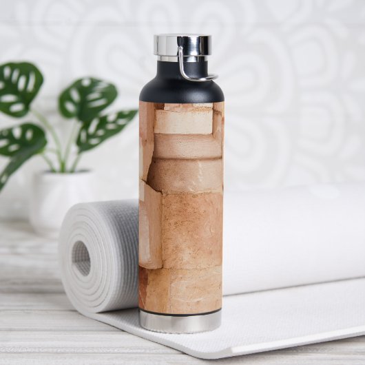 Gepersonaliseerde Abstracte bruine tonnen waterfle Waterfles (Yoga (Gedraaid) )
