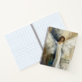 Gepersonaliseerde Abstracte engelenneutrale kleure Notitieboek (Binnen)