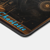 Gepersonaliseerde Abstracte houten paneelbureaumat Bureaumat (Hoek)