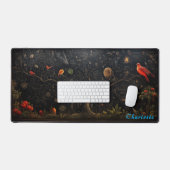 Gepersonaliseerde Abstracte houten paneelbureaumat Bureaumat (Keyboard & Muis)