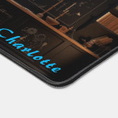 Gepersonaliseerde Abstracte houten paneelbureaumat Bureaumat (Hoek)
