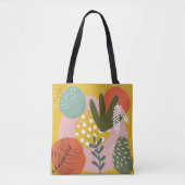 Gepersonaliseerde Abstracte minnaar Kleurrijk Roze Tote Bag (Voorkant)