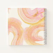 Gepersonaliseerde Abstracte Roze Foto Wedding Plan Notitieboek (Achterkant)