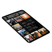 Gepersonaliseerde acht Lijst collage zwart Magneet (Rechterzijde)