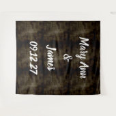 Gepersonaliseerde achtergrond van het Hout van de  Wandkleed (Voorkant (horizontaal))