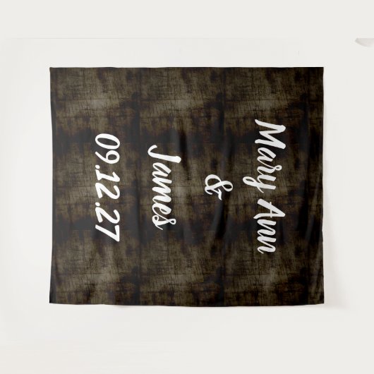 Gepersonaliseerde achtergrond van het Hout van de  Wandkleed (Voorkant (horizontaal))