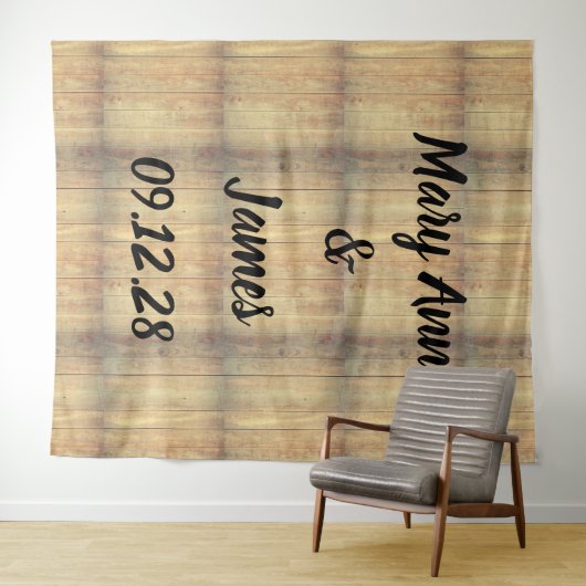 Gepersonaliseerde achtergrond van het Hout van de  Wandkleed (In Situ (horizontaal))