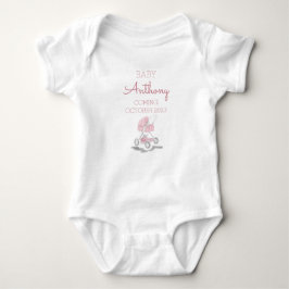 Gepersonaliseerde Achternaam Aankondiging Baby kin Romper