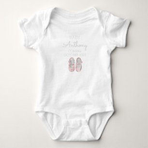 Gepersonaliseerde Achternaam Aankondiging Baby Mei Romper