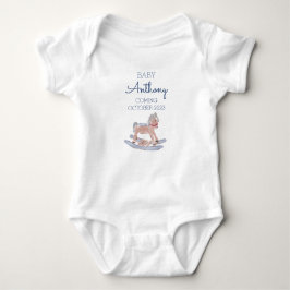 Gepersonaliseerde Achternaam Baby Aankondiging Paa Romper