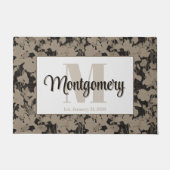 Gepersonaliseerde Achternaam Deur Mat Est Trouwcad (Voorkant)