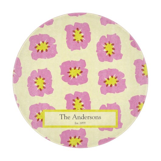 Gepersonaliseerde achternaam Est jaar huwelijksges Snijplank (Voorkant)