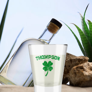 Gepersonaliseerde achternaam St Patrick's Day Part Shot Glas