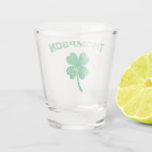 Gepersonaliseerde achternaam St Patrick's Day Part Shot Glas (Achterkant)