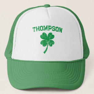 Gepersonaliseerde achternaam St Patrick's Day Part Trucker Pet