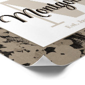 Gepersonaliseerde achternaam Wall Art Print Est Gi (Hoek)