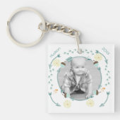 Gepersonaliseerde Acorn en Arrow Garland Foto Sleutelhanger (Voorkant)