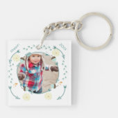 Gepersonaliseerde Acorn en Arrow Garland Foto Sleutelhanger (Achterkant)