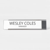 Gepersonaliseerde Acryl Naam Blok, Optioneel Houte Bureau Naambordje (Voorkant)