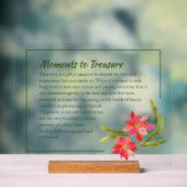 Gepersonaliseerde Acryl Vakantie Teken – Elegante Acryl Bord (Neutraal)