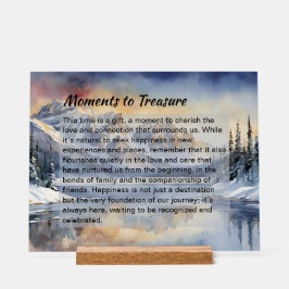 Gepersonaliseerde Acryl Vakantie Teken – Elegante Acryl Bord