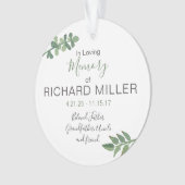 Gepersonaliseerde Acrylmonument Ornament (voorkant)