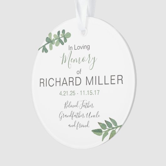 Gepersonaliseerde Acrylmonument Ornament (voorkant)