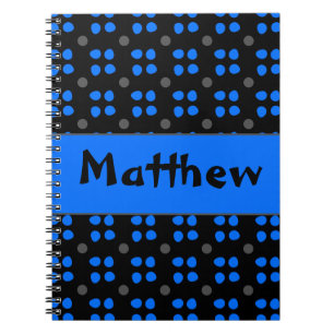 Gepersonaliseerde actie Stippen patroon Notitieboek