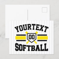 Gepersonaliseerde ADD NAAM Softball Speler Varsity