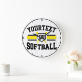 Gepersonaliseerde ADD NAAM Softball Speler Varsity Grote Klok (Huis)