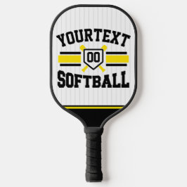 Gepersonaliseerde ADD NAAM Softball Speler Varsity Pickleball Paddle