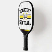 Gepersonaliseerde ADD NAAM Softball Speler Varsity Pickleball Paddle (Links)