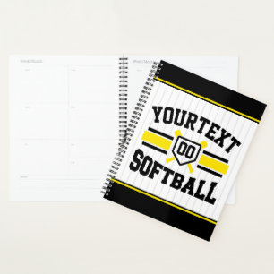 Gepersonaliseerde ADD NAAM Softball Speler Varsity Planner