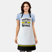 Gepersonaliseerde ADD NAAM Softball Speler Varsity Schort (Gedragen)