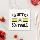 Gepersonaliseerde ADD NAAM Softball Speler Varsity Servet (Insitu)