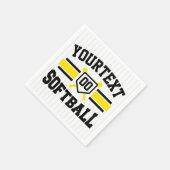 Gepersonaliseerde ADD NAAM Softball Speler Varsity Servet (Hoek)