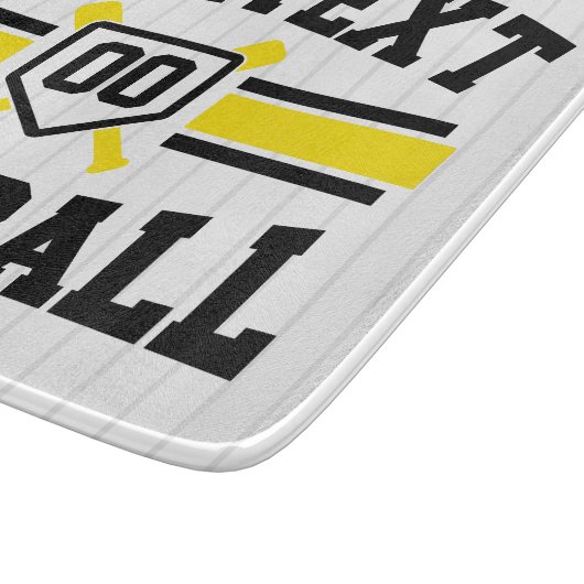 Gepersonaliseerde ADD NAAM Softball Speler Varsity Snijplank (Hoek)