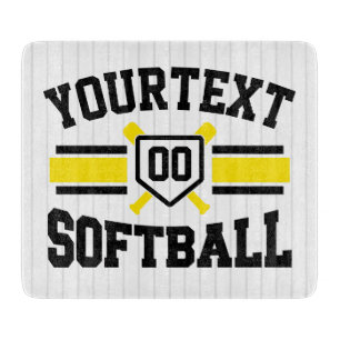 Gepersonaliseerde ADD NAAM Softball Speler Varsity Snijplank