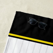 Gepersonaliseerde ADD NAAM Softball Speler Varsity Strandlaken (In situ)