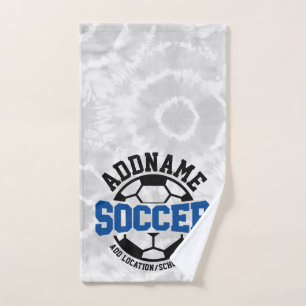 Gepersonaliseerde ADD NAAM Voetbalspeler Team Stro Bad Handdoek