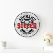 Gepersonaliseerde ADD NAAM Voetbalspeler Team Stro Grote Klok (Huis)