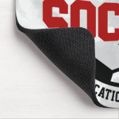 Gepersonaliseerde ADD NAAM Voetbalspeler Team Stro Muismat (Hoek)