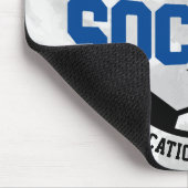 Gepersonaliseerde ADD NAAM Voetbalspeler Team Stro Muismat (Hoek)