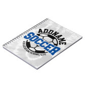 Gepersonaliseerde ADD NAAM Voetbalspeler Team Stro Notitieboek (Linkerzijde)