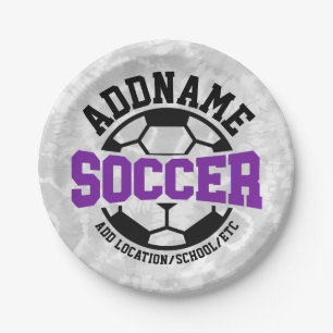Gepersonaliseerde ADD NAAM Voetbalspeler Team Stro Papieren Bordje