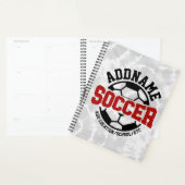 Gepersonaliseerde ADD NAAM Voetbalspeler Team Stro Planner (Display)