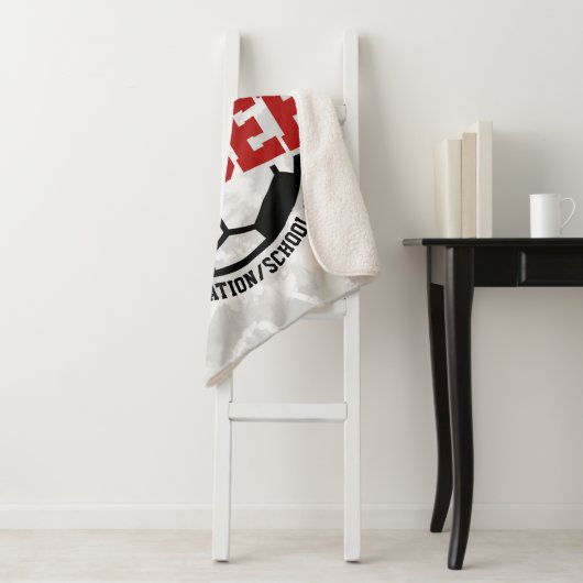 Gepersonaliseerde ADD NAAM Voetbalspeler Team Stro Sherpa Deken (In situ)